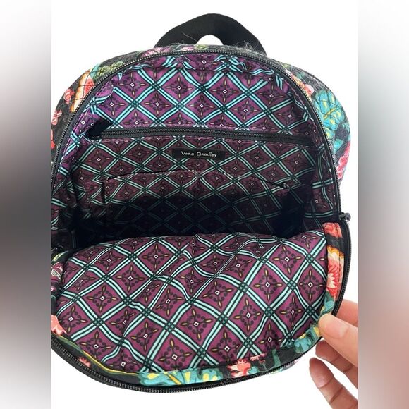 Vera Bradley | Student School Vacation Travel Floral Backpack OS - Picture 3 of 8